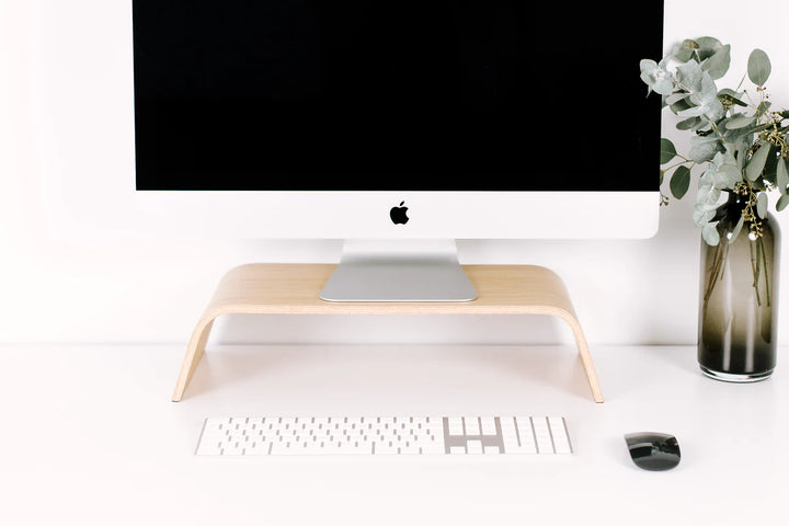 image of Halostands monitor mount with apple Mac 