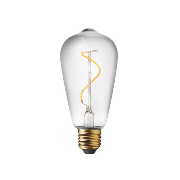 humble one standard bulb on white background