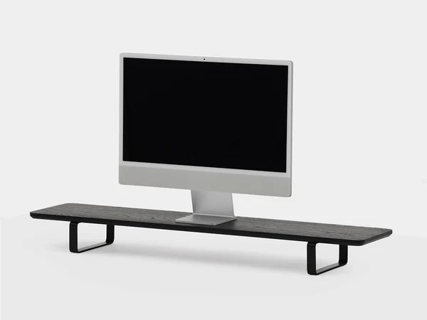 Image of Oakywood Desk Shelf with computer monitor on top