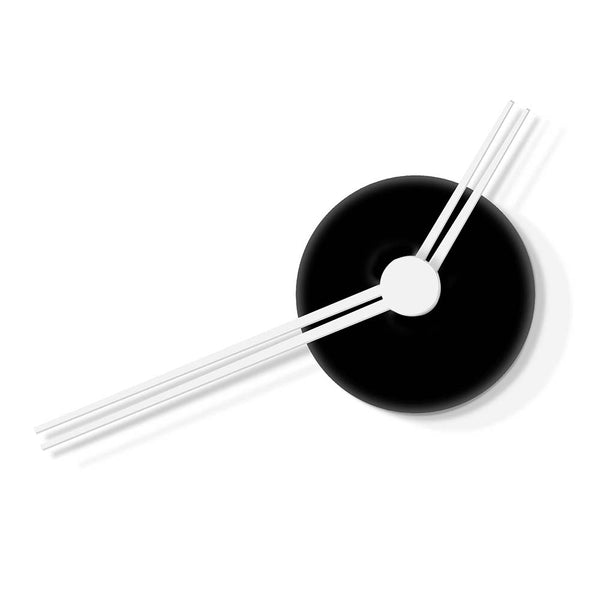 Capriccio black and white wall clock on white background