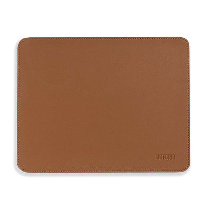Tawny brown Dotgrid Mouse mat on white background
