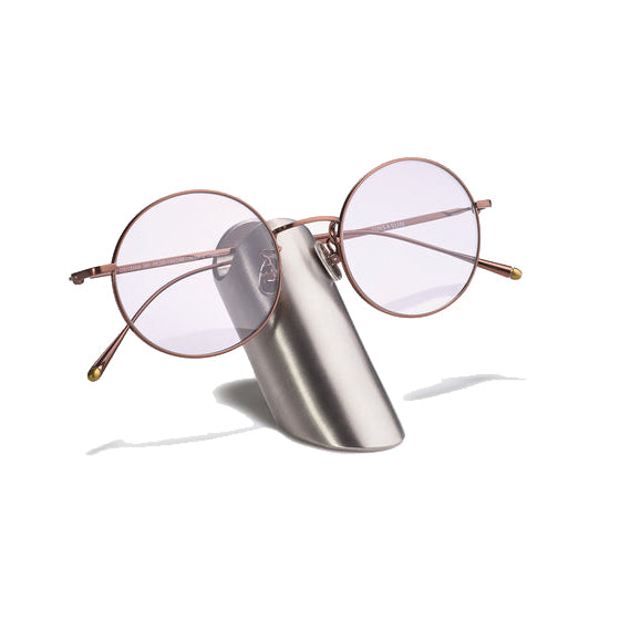 glasses on top of craighill eyewear stand on white background 