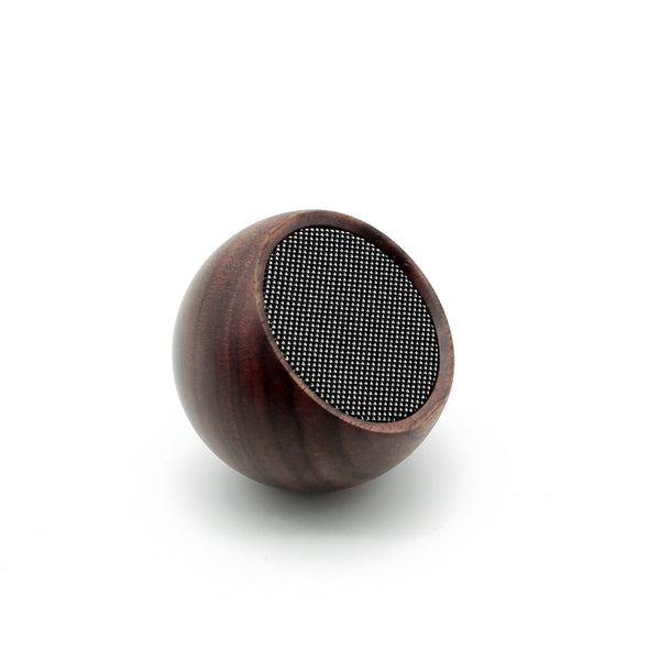 gingko walnut speaker on white background