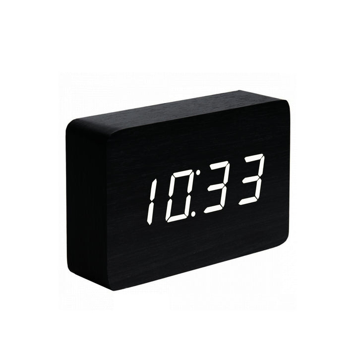 black brick click clock by gingko