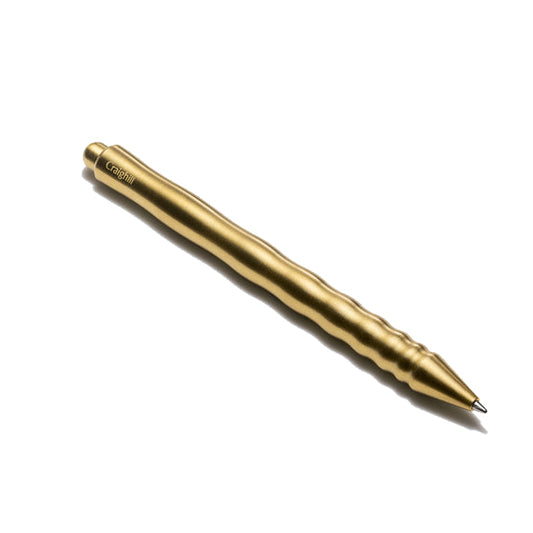 brass Kepler pen by craighill, on white background