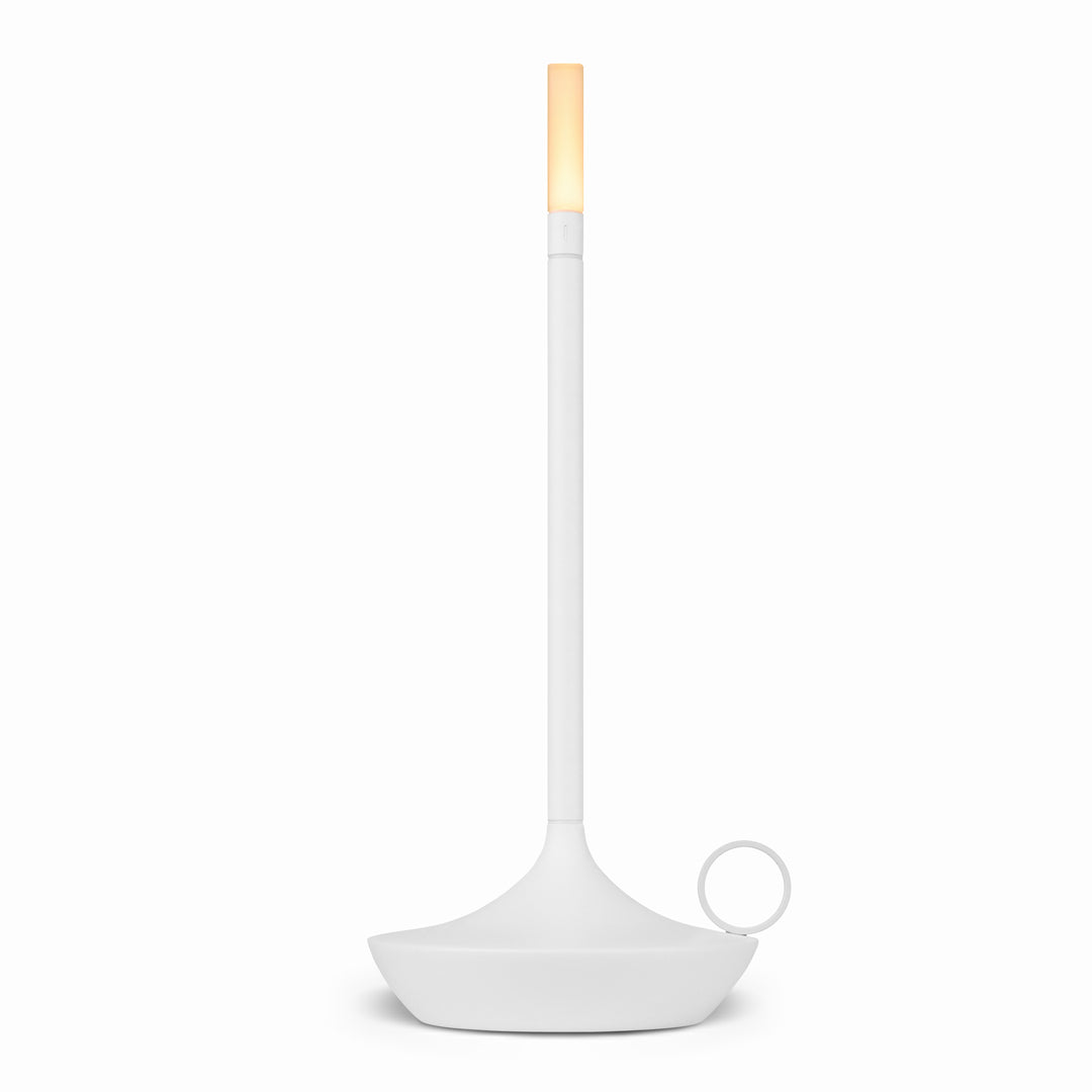 The Wick in White on White background