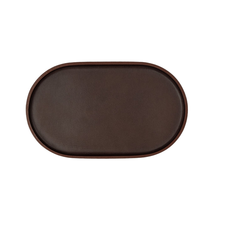 plato organiser number three in dark brown on white background