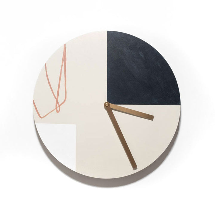 hand painted wall clock by moglea USA